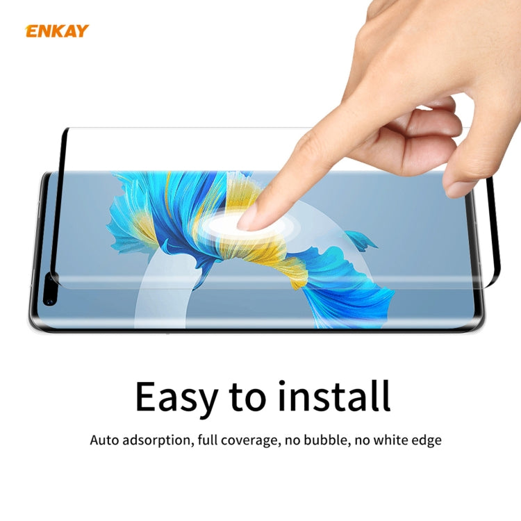 For Huawei Mate 40 Pro / 40 Pro+ / 40 RS Porsche Design ENKAY Hat-Prince 0.26mm 9H 3D Explosion-proof Full Screen Curved Heat Bending Tempered Glass Film, 5 PCS