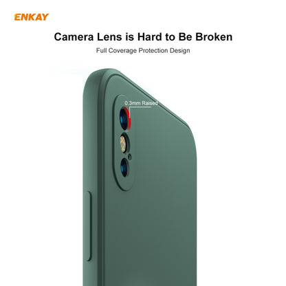 ENKAY ENK-PC072 Hat-Prince Liquid Silicone Straight Edge Shockproof Protective Case For iPhone XS Max, For iPhone XS Max