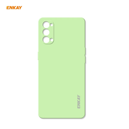 For OPPO Reno4 ENKAY ENK-PC073 Hat-Prince Liquid Silicone Straight Edge Shockproof Protective Case