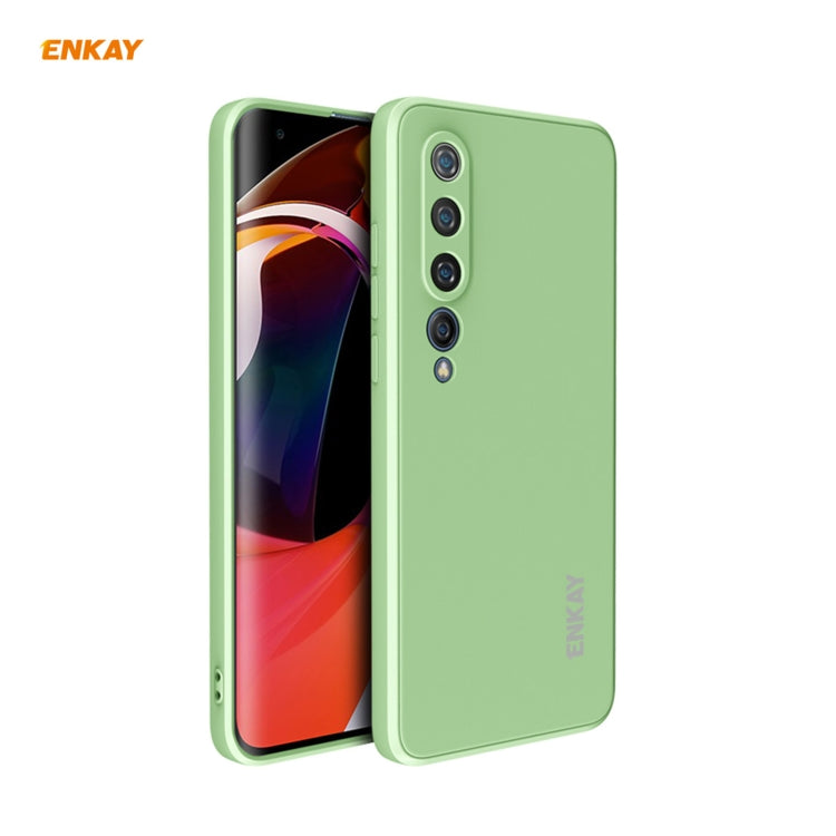 For Xiaomi Mi 10 5G Hat-Prince ENKAY ENK-PC075 Liquid Silicone Straight Edge Shockproof Protective Case, For Xiaomi Mi 10 5G, For Xiaomi Mi 10 G