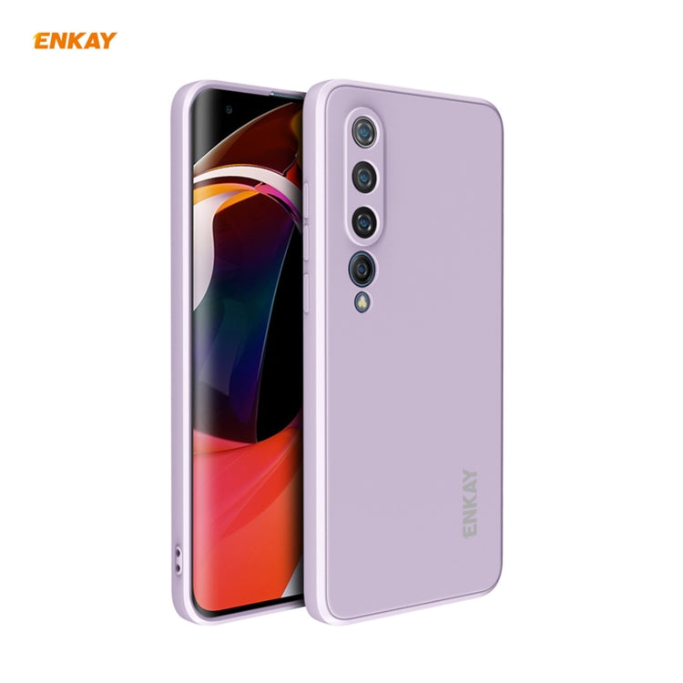 For Xiaomi Mi 10 5G Hat-Prince ENKAY ENK-PC075 Liquid Silicone Straight Edge Shockproof Protective Case, For Xiaomi Mi 10 5G, For Xiaomi Mi 10 G
