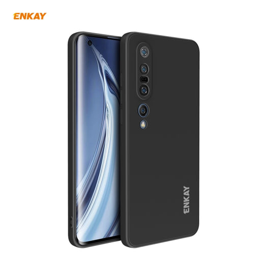 For Xiaomi Mi 10 Pro 5G Hat-Prince ENKAY ENK-PC076 Liquid Silicone Straight Edge Shockproof Protective Case, For Xiaomi Mi 10 Pro 5G