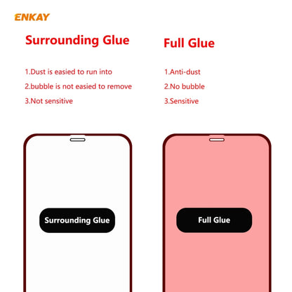 ENKAY ENK-PC0722 Hat-Prince Liquid Silicone Straight Edge Shockproof Protective Case + 0.26mm 9H 2.5D Full Glue Full Screen Tempered Glass Film For iPhone XS Max, For iPhone XS Max