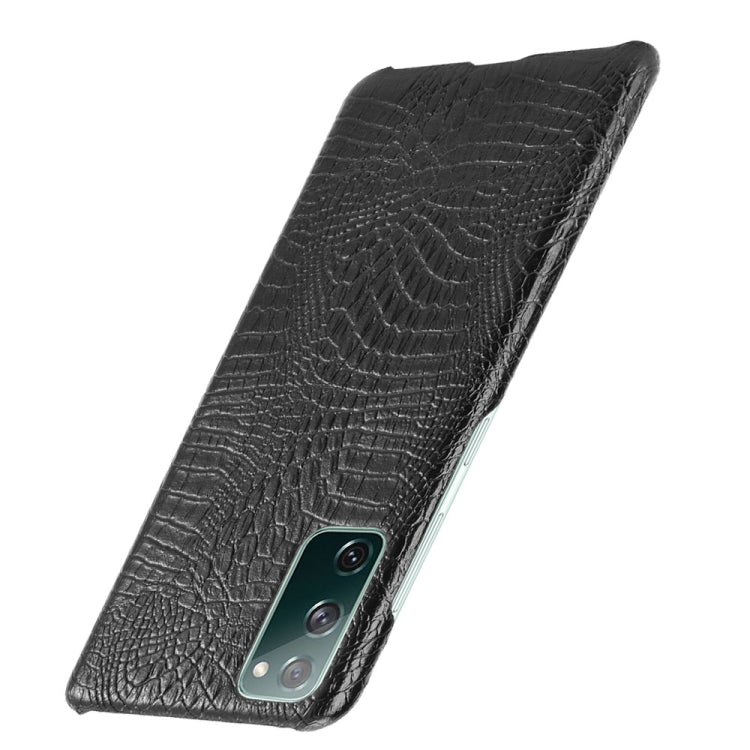 For Samsung Galaxy S20 FE Shockproof Crocodile Texture PC + PU Case, For Galaxy S20 FE