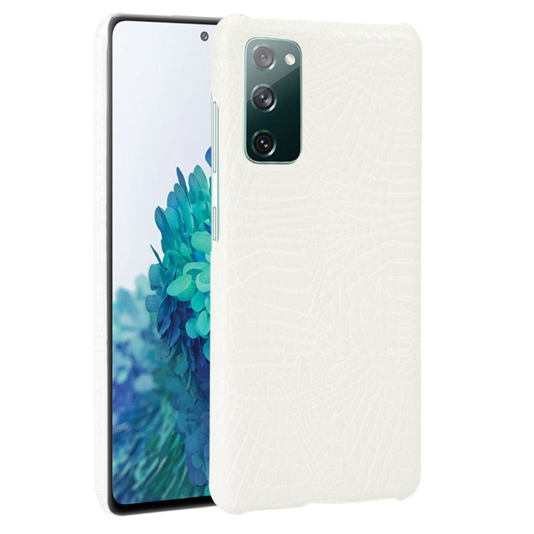 For Samsung Galaxy S20 FE Shockproof Crocodile Texture PC + PU Case, For Galaxy S20 FE