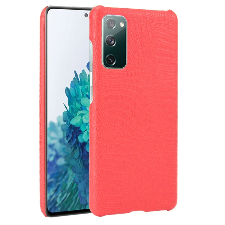 For Samsung Galaxy S20 FE Shockproof Crocodile Texture PC + PU Case, For Galaxy S20 FE