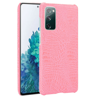 For Samsung Galaxy S20 FE Shockproof Crocodile Texture PC + PU Case, For Galaxy S20 FE