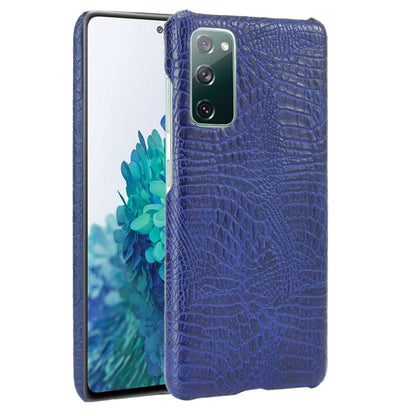 For Samsung Galaxy S20 FE Shockproof Crocodile Texture PC + PU Case, For Galaxy S20 FE