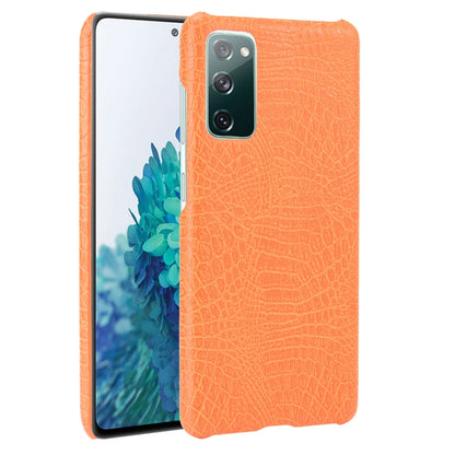 For Samsung Galaxy S20 FE Shockproof Crocodile Texture PC + PU Case, For Galaxy S20 FE