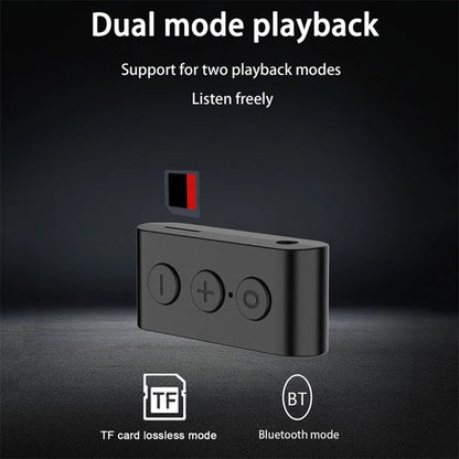 BR03 Card Car Bluetooth 5.0 Receiver Speaker Music Wireless Audio Receiver Bluetooth Hands-free Call