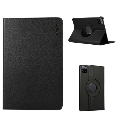 For Xiaomi Pad 6 / Pad 6 Pro ENKAY 360 Degree Rotation Stand Litchi Leather Smart Tablet Case, For Xiaomi Pad 6 / Pad 6 Pro