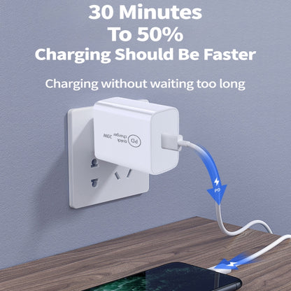 SDC-20W PD 20W Single USB-C / Type-C Interface Travel Charger, EU Plug, US Plug, UK Plug