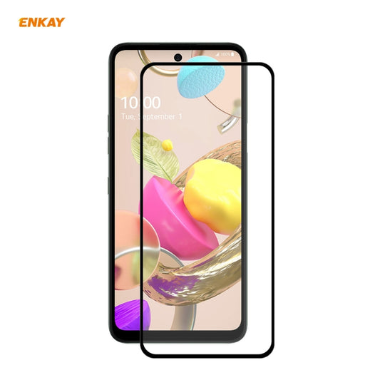 Film en verre trempé ENKAY Hat-Prince Full Glue 0,26 mm 9H 2,5D Full Coverage, pour LG K42 / K52 / K62, pour Huawei P Smart 2021, pour Nokia 3.4, pour Motorola Moto G 5G (1 PC)
