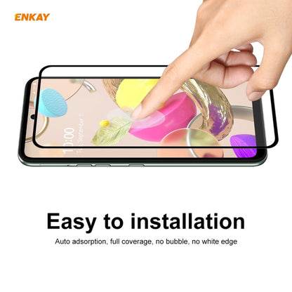 ENKAY Hat-Prince Full Glue 0.26mm 9H 2.5D Tempered Glass Full Coverage Film, For LG K42 / K52 / K62, For Huawei P Smart 2021, For Nokia 3.4, For Motorola Moto G 5G(1 PC)