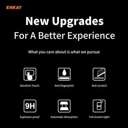5 PCS ENKAY Hat-Prince Full Glue 0.26mm 9H 2.5D Tempered Glass Full Coverage Film, For LG K42 / K52 / K62, For Huawei P Smart 2021, For Nokia 3.4