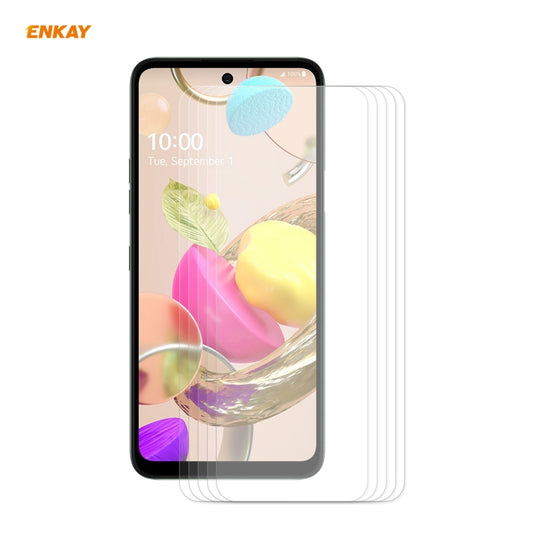 Film en verre trempé ENKAY Hat-Prince 0.26mm 9H 2.5D à bords incurvés (5 pièces), pour LG K42 / K52 / K62, pour Huawei P Smart 2021, pour Xiaomi Redmi K30s Ultra, pour Xiaomi Poco M3, pour Motorola Moto G 5G, pour OnePlus 8T, pour OnePlus Nord N10 5G...