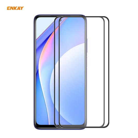 2PCS ENKAY Hat-Prince Anti-chute, Film de protection d'écran complet en verre trempé à colle intégrale, Pour Xiaomi 10T Lite 5G, Pour Samsung Galaxy M51, Pour Samsung Galaxy S20 FE 5G, Pour Motorola Moto E7 Plus, Pour LG K42 / K52 / K62