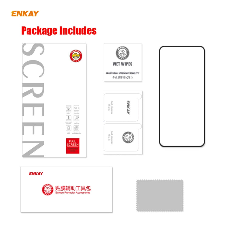 2PCS ENKAY Hat-Prince Anti-drop Full Glue Tempered Glass Full Screen Film Anti-fall Protector, For Xiaomi 10T Lite 5G, For Samsung Galaxy M51, For Samsung Galaxy S20 FE 5G, For Motorola Moto E7 Plus, For LG K42 / K52 / K62