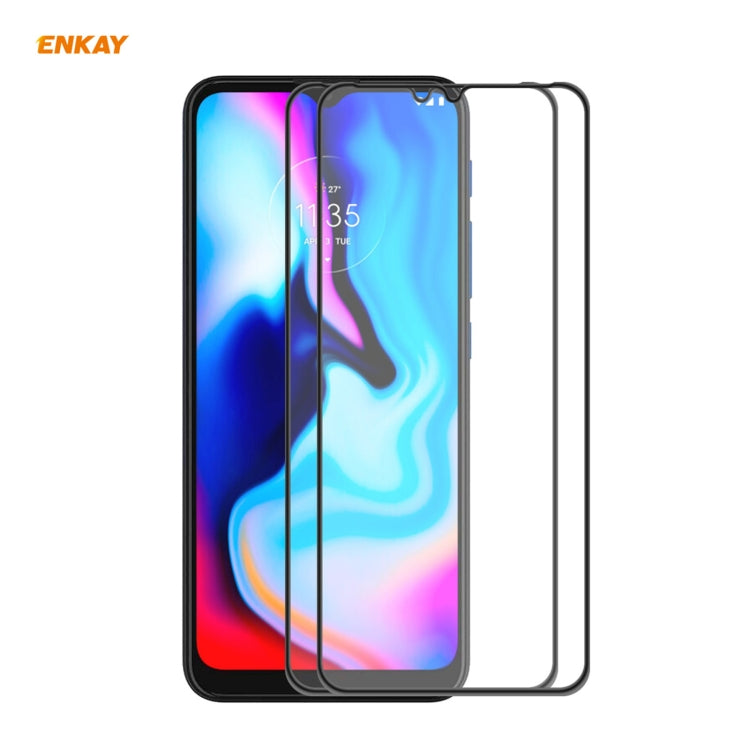 2PCS ENKAY Hat-Prince Anti-drop Full Glue Tempered Glass Full Screen Film Anti-fall Protector, For Xiaomi 10T Lite 5G, For Samsung Galaxy M51, For Samsung Galaxy S20 FE 5G, For Motorola Moto E7 Plus, For LG K42 / K52 / K62