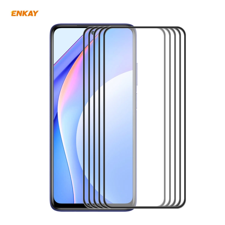 5 PCS ENKAY Hat-Prince Anti-drop Full Glue Tempered Glass Full Screen Film Anti-fall Protector, For Xiaomi 10T Lite 5G, For Samsung Galaxy M51, For Samsung Galaxy S20 FE 5G, For Motorola Moto E7 Plus, For LG K42 / K52 / K62