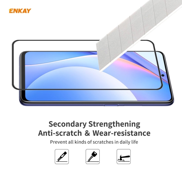 5 PCS ENKAY Hat-Prince Anti-drop Full Glue Tempered Glass Full Screen Film Anti-fall Protector, For Xiaomi 10T Lite 5G, For Samsung Galaxy M51, For Samsung Galaxy S20 FE 5G, For Motorola Moto E7 Plus, For LG K42 / K52 / K62