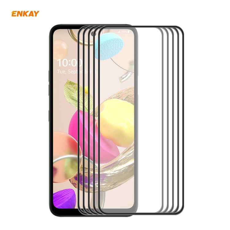 5 PCS ENKAY Hat-Prince Anti-drop Full Glue Tempered Glass Full Screen Film Anti-fall Protector, For Xiaomi 10T Lite 5G, For Samsung Galaxy M51, For Samsung Galaxy S20 FE 5G, For Motorola Moto E7 Plus, For LG K42 / K52 / K62