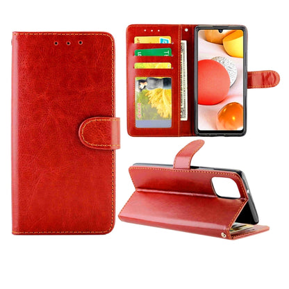 Crazy Horse Texture Leather Horizontal Flip Protective Case with Holder & Card Slots & Wallet & Photo Frame, For OPPO Reno4 Lite / F17 Pro/A93, For OPPO F17 / A73 (2020) 4G, For Google Pixel 4a 5G, For Samsung Galaxy A42 5G, For Xiaomi Poco X3 NFC     ...