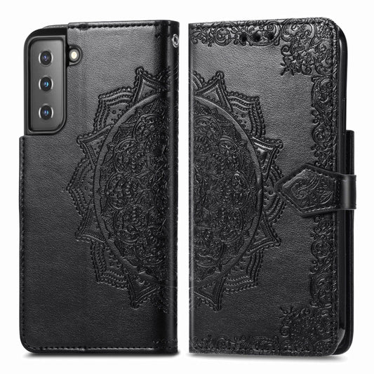 Mandala Flower Embossed Horizontal Flip Leather Case with Holder & Three Card Slots & Wallet & Lanyard, For Galaxy S21 5G, For Galaxy S21 Ultra 5G, For OnePlus Nord N10 5G, For vivo Y73S 5G, For vivo Y50, For vivo Y20, For T-Mobile Revvl 4             ...