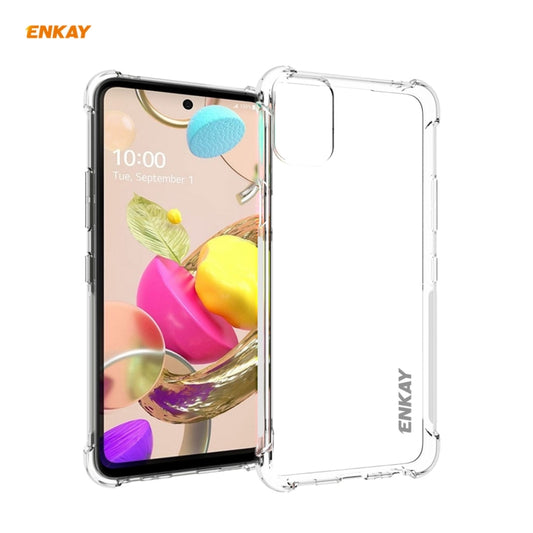 Hat-Prince ENKAY Clear TPU Shockproof Case Soft Anti-slip Cover, For LG K42, For LG K52 / Q52 / K62 / K62+, For Motorola Moto E7, For Motorola Moto G 5G, For Motorola Moto G9 Power, For Honor 10X Lite, For Xiaomi Redmi Note 9 4G / Redmi 9 Power        ...
