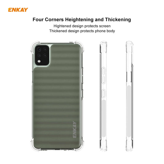 Hat-Prince ENKAY Clear TPU Shockproof Case Soft Anti-slip Cover, For LG K42, For LG K52 / Q52 / K62 / K62+, For Motorola Moto E7, For Motorola Moto G 5G, For Motorola Moto G9 Power, For Honor 10X Lite, For Xiaomi Redmi Note 9 4G / Redmi 9 Power        ...