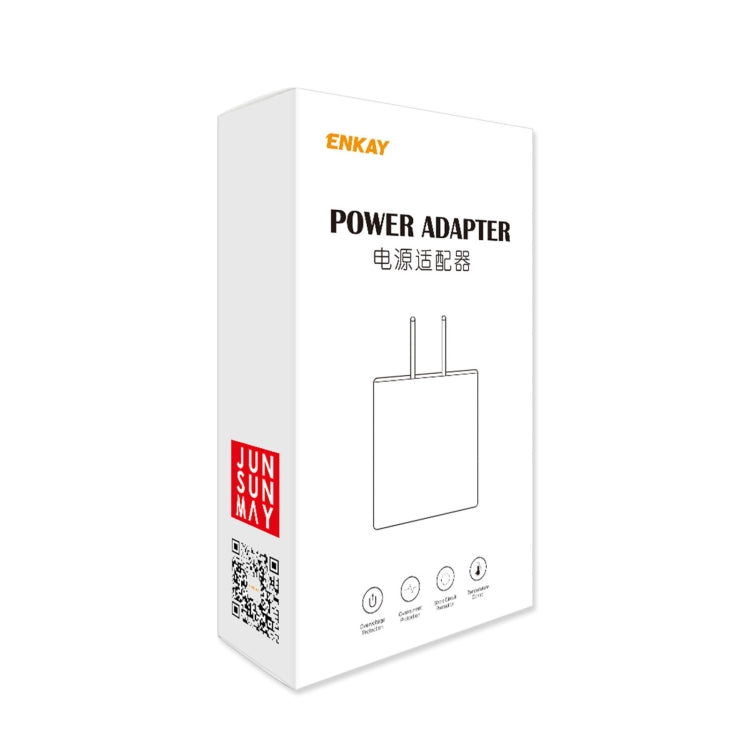 ENKAY Hat-Prince T003-1 10.5W 2.1A Dual USB Travel Charger Power Adapter for Huawei / Xiaomi / Samsung, EU Plug