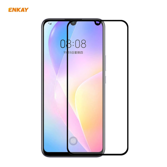 Film de protection d'écran en verre trempé ENKAY Hat-Prince, Couverture complète, 0,26 mm, 9H, 2,5D, pour Huawei Nova 8 SE, pour Samsung Galaxy A12 (1 pièce), pour OnePlus Nord N10 5G, pour OnePlus Nord N100