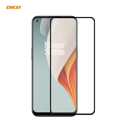 ENKAY Hat-Prince Full Glue 0.26mm 9H 2.5D Tempered Glass Full Coverage Film, For Huawei Nova 8 SE, For Samsung Galaxy A12 (1 PC), For OnePlus Nord N10 5G, For OnePlus Nord N100