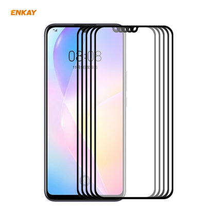 5 PCS ENKAY Hat-Prince Full Glue 0.26mm 9H 2.5D Tempered Glass Full Coverage Film, For Huawei Nova 8 SE, For Samsung Galaxy A12, For OnePlus Nord N10 5G, For OnePlus Nord N100