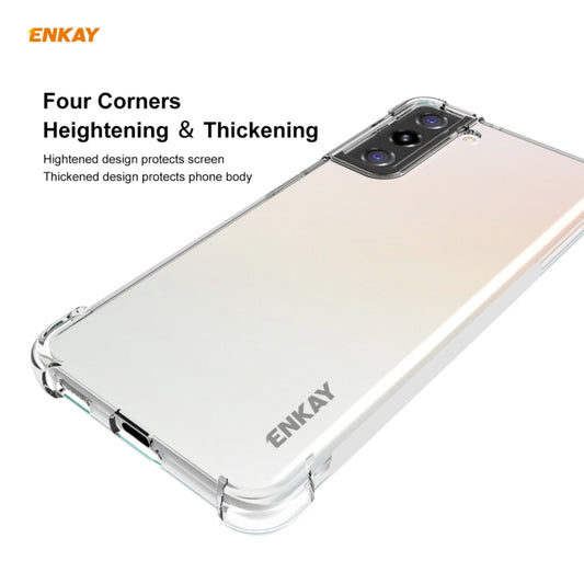 Hat-Prince ENKAY transparente, stoßfeste Hülle aus weichem TPU, rutschfeste Abdeckung, für Samsung Galaxy S21 5G, für Samsung Galaxy S21+ 5G, für Samsung Galaxy S21 Ultra 5G