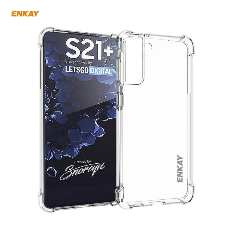 Hat-Prince ENKAY Clear TPU Shockproof Case Soft Anti-slip Cover, For Samsung Galaxy S21 5G, For Samsung Galaxy S21+ 5G, For Samsung Galaxy S21 Ultra 5G