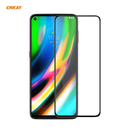 ENKAY Hat-Prince Anti-drop Full Glue Tempered Glass Full Screen Film Anti-fall Protector, For Motorola Moto G9 Plus, For Motorola Moto G9 / G9 Play, For Samsung Galaxy A12, For Xiaomi Mi 10T 5G
