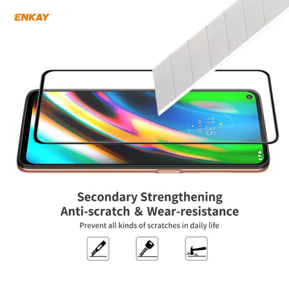 ENKAY Hat-Prince Anti-drop Full Glue Tempered Glass Full Screen Film Anti-fall Protector, For Motorola Moto G9 Plus, For Motorola Moto G9 / G9 Play, For Samsung Galaxy A12, For Xiaomi Mi 10T 5G