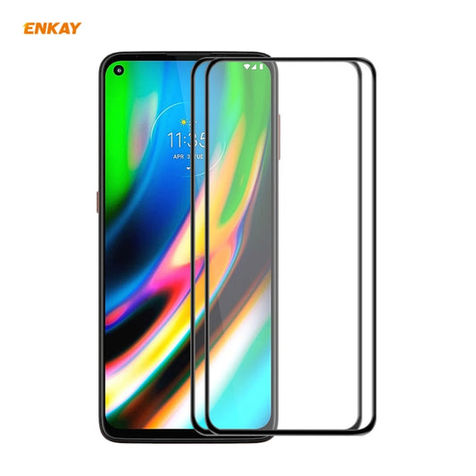 2 Pièces ENKAY Hat-Prince Anti-chute Pleine Colle Verre Trempé Film Plein Écran Protecteur Anti-chute, Pour Motorola Moto G9 Plus, Pour Motorola Moto G9 / G9 Play, Pour Samsung Galaxy A12, Pour Xiaomi Mi 10T 5G