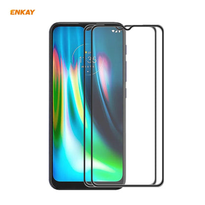 2 PCS ENKAY Hat-Prince Anti-drop Full Glue Tempered Glass Full Screen Film Anti-fall Protector, For Motorola Moto G9 Plus, For Motorola Moto G9 / G9 Play, For Samsung Galaxy A12, For Xiaomi Mi 10T 5G