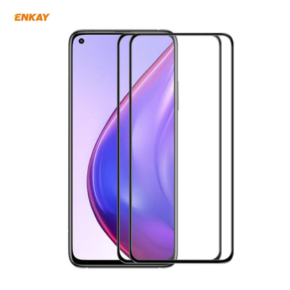 2 PCS ENKAY Hat-Prince Anti-drop Full Glue Tempered Glass Full Screen Film Anti-fall Protector, For Motorola Moto G9 Plus, For Motorola Moto G9 / G9 Play, For Samsung Galaxy A12, For Xiaomi Mi 10T 5G