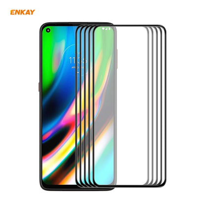 5 PCS ENKAY Hat-Prince Anti-drop Full Glue Tempered Glass Full Screen Film Anti-fall Protector, For Motorola Moto G9 Plus, For Motorola Moto G9 / G9 Play, For Samsung Galaxy A12, For Xiaomi Mi 10T 5G