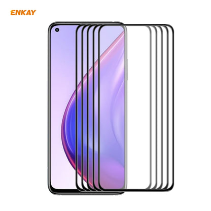 5 PCS ENKAY Hat-Prince Anti-drop Full Glue Tempered Glass Full Screen Film Anti-fall Protector, For Motorola Moto G9 Plus, For Motorola Moto G9 / G9 Play, For Samsung Galaxy A12, For Xiaomi Mi 10T 5G