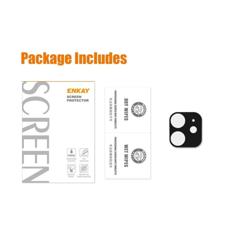 ENKAY Hat-Prince 9H Rear Camera Lens Tempered Glass Film Full Coverage Protector, For iPhone 12 mini, For iPhone 12, For iPhone 12 Pro, For iPhone 12 Pro Max