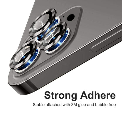 For iPhone 12 Pro ENKAY Hat-Prince Aluminium Alloy + Tempered Glass Camera Lens Cover Full Coverage Protector