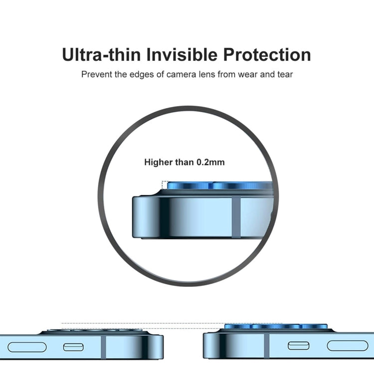 For iPhone 12 Pro ENKAY Hat-Prince Aluminium Alloy + Tempered Glass Camera Lens Cover Full Coverage Protector