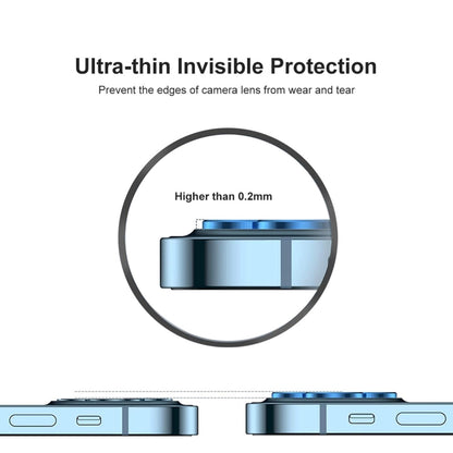 For iPhone 12 Pro ENKAY Hat-Prince Aluminium Alloy + Tempered Glass Camera Lens Cover Full Coverage Protector
