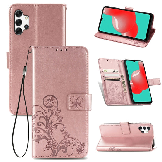 Four-leaf Clasp Embossed Buckle Mobile Phone Protection Leather Case with Lanyard & Card Slot & Wallet & Bracket Function, For Samsung Galaxy S21+ 5G, For Samsung Galaxy S21 5G, For Samsung Galaxy S21 Ultra 5G, For Samsung Galaxy A32 5G                ...