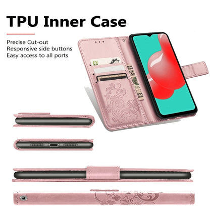 Four-leaf Clasp Embossed Buckle Mobile Phone Protection Leather Case with Lanyard & Card Slot & Wallet & Bracket Function, For Samsung Galaxy S21+ 5G, For Samsung Galaxy S21 5G, For Samsung Galaxy S21 Ultra 5G, For Samsung Galaxy A32 5G                ...