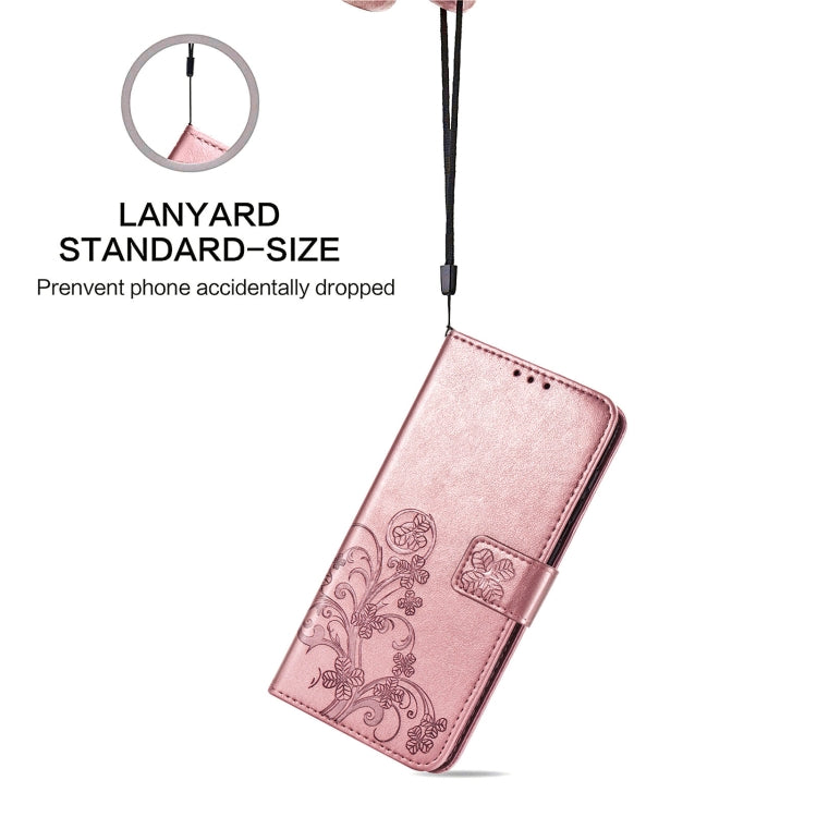 Four-leaf Clasp Embossed Buckle Mobile Phone Protection Leather Case with Lanyard & Card Slot & Wallet & Bracket Function, For Samsung Galaxy S21+ 5G, For Samsung Galaxy S21 5G, For Samsung Galaxy S21 Ultra 5G, For Samsung Galaxy A32 5G                ...